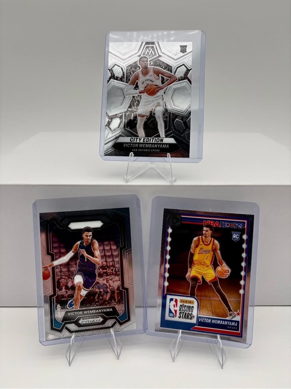 Victor Wembanyama San Antonio Spurs Panini Mosaic/Prizm/NBA Hoops Rookie Cards